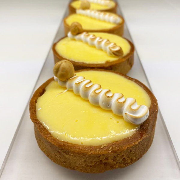 Tartelette meringuée au citron & au praliné
